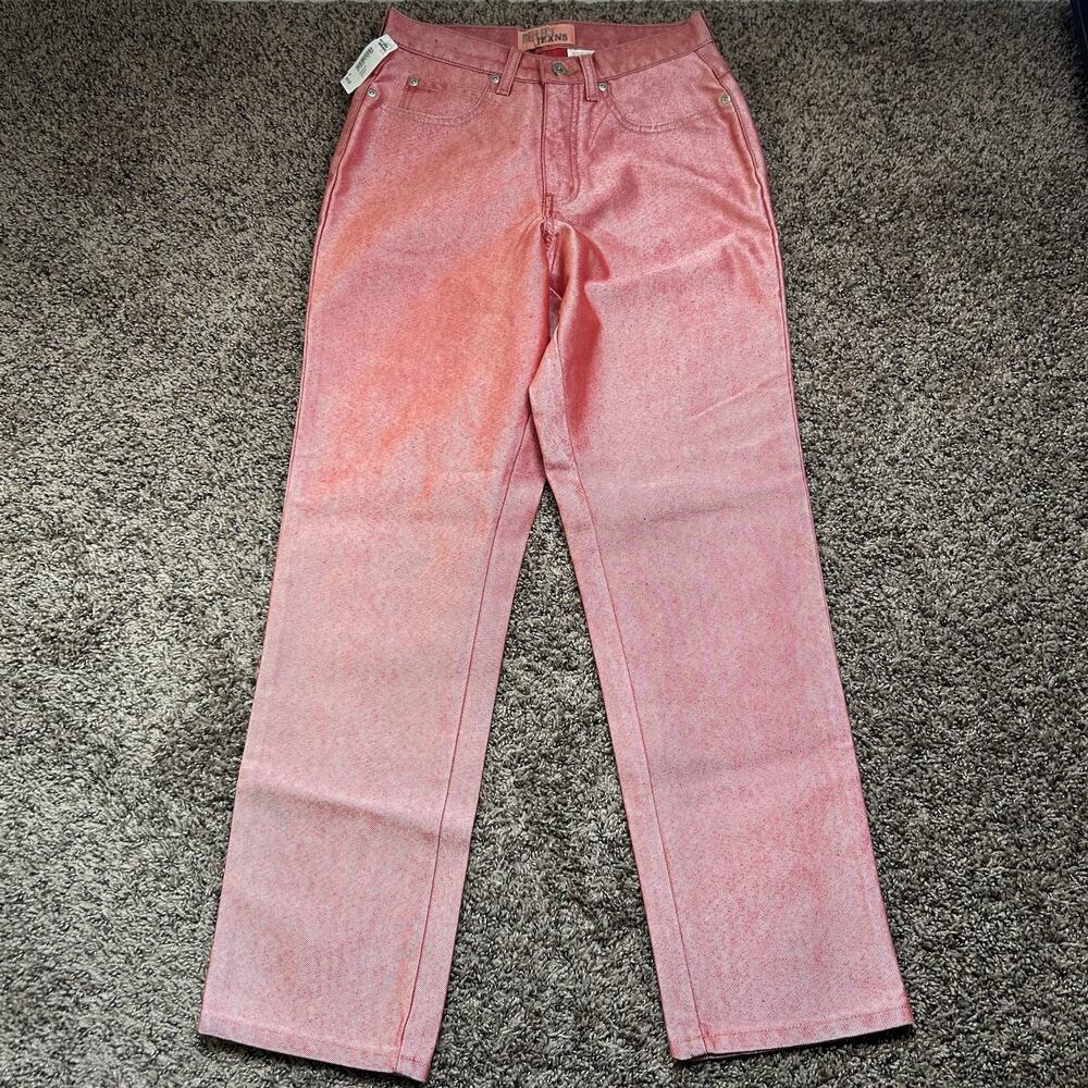 Vintage Reflect Jeans Red/Pink Metallic Womens Size 6